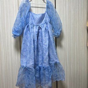 Light blue puffer dress by kylothing